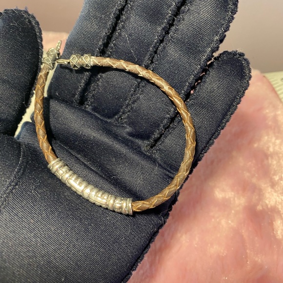 Sterling Silver/Leather Cord Bracelet - Picture 10 of 10